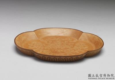 图片[2]-Bamboo veneer plate in the shape of Begonia blossom, Qing dynasty (1644-1911)-China Archive